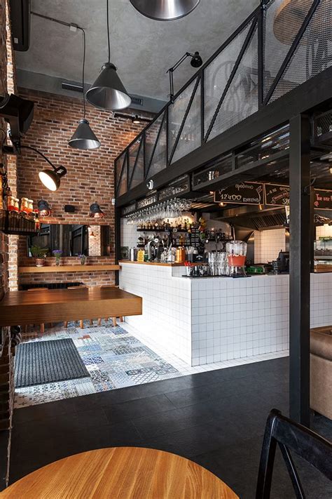 Esprit industriel source behance.net #intérieur #industriel Industrial Cafe, Vintage Industrial ...