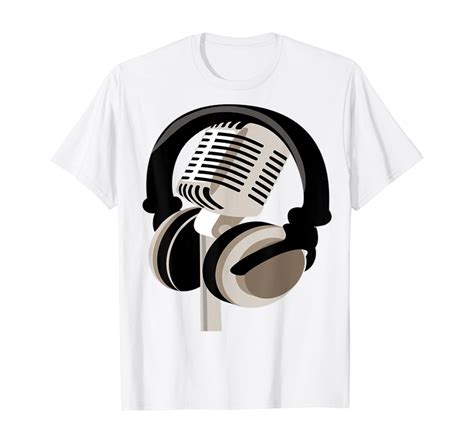 Amazon.com: Headphone Microphone T-Shirt: Clothing