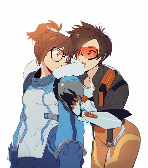 Overwatch, video game art, Tracer (Overwatch), Mei (Overwatch), artwork, digital art | 2000x2268 ...