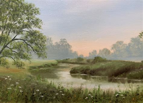 Edward Turner (b.1927) Vintage English Countryside River Landscape Oil Painting | 704454 ...