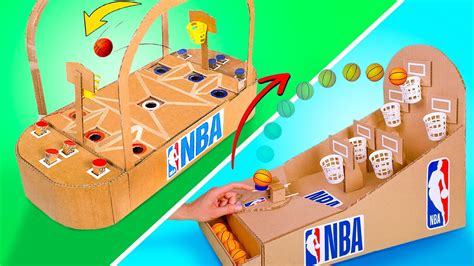 2 DIY Basketball Board Games From Cardboard - YouTube