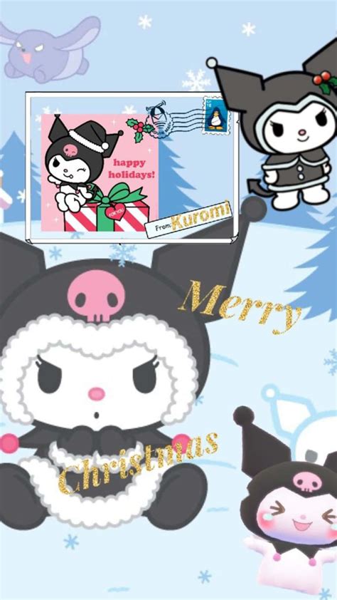 Download Kuromi Christmas Celebration Wallpaper | Wallpapers.com