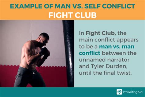 Man vs Self Conflict in Writing in 2022 | Man vs, Fight club, Man