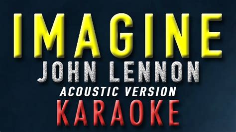 Imagine - Music Travel Love & Friends | KARAOKE | Acoustic Version | John Lennon - YouTube