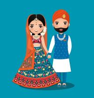 Free Vector | Cute couple cartoon for wedding inviation card - Photo ...