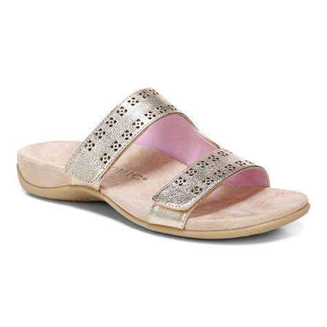 Vionic Nakia Women's Adjustable Slide Orthotic Sandals - Free Shipping