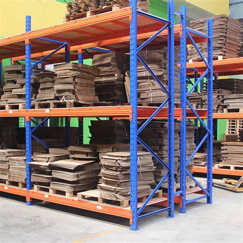 2000kg Blue / Orange pallet heavy duty shelving , customized stores racking system