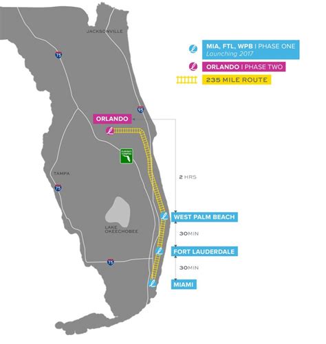 Miami Train Station | Brightline Transit - Brightline Florida Map ...