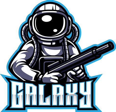 Galaxy astronaut esport mascot logo By Visink | TheHungryJPEG