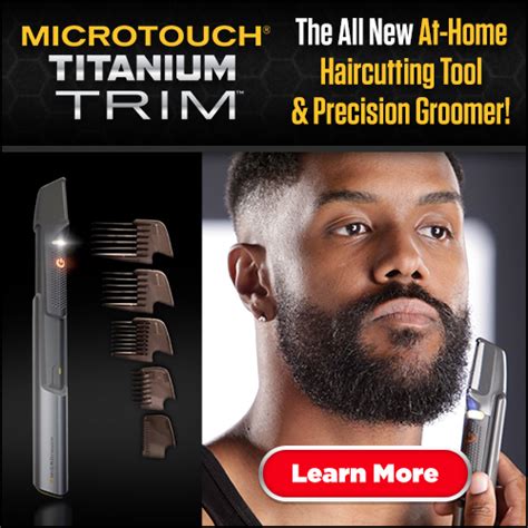 Microtouch Titanium Trim, Cut and Trim Hair as You Comb