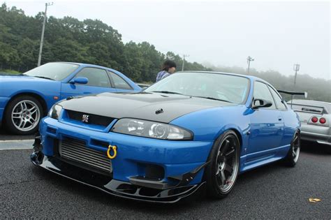 Blue By You. Rare Competition Blue R33 GT-R with Auto Select hood, front lip/canards, GT Wing ...