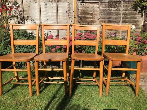 Wooden chapel chairs X4 for sale | in Westbury On Trym, Bristol | Gumtree