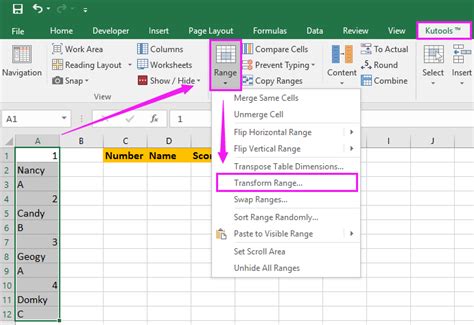 How to convert multiple rows to columns and rows in Excel?