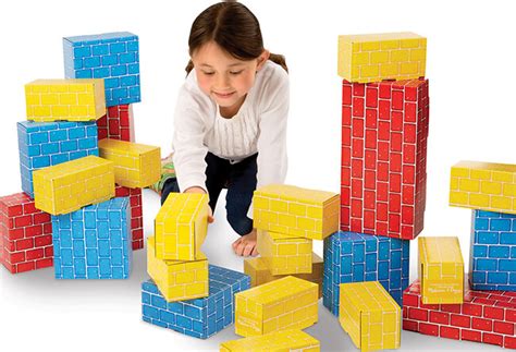 Deluxe Jumbo Cardboard Blocks - 40 Pieces - Timbuk Toys