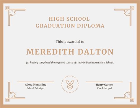 Graduation Certificate Template Word