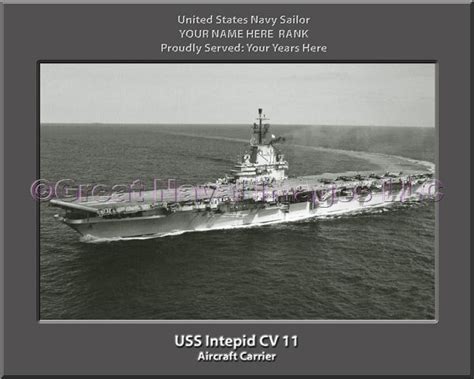 USS Intrepid CV 11 : Personalized Navy Ship Photo ⋆ US Navy Veteran ...