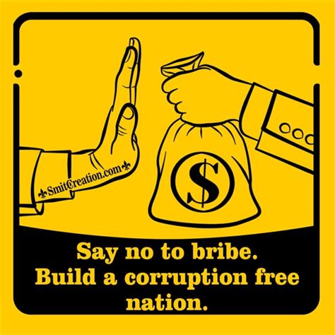International Anti Corruption Day Slogan - SmitCreation.com