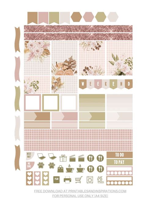 2023 List of Planner Stickers - Free Printable - Printables and ...