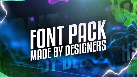 Font Pack - Made by Designers for Designers! - YouTube