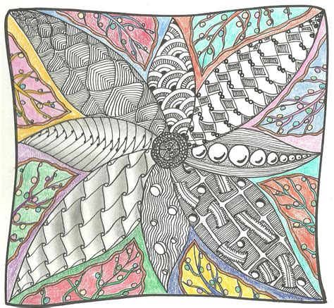 Journey Through Zentangle Art: Zentangle In Colours 610