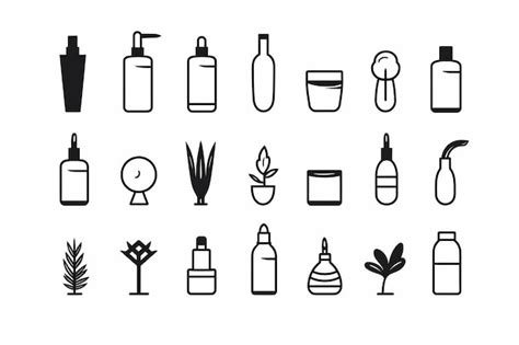 Premium AI Image | illustration of minimalist flat icons in black and white