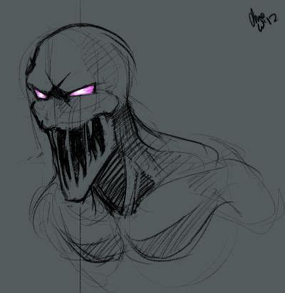 enderman by misk122 Demon Drawings, Creepy Drawings, Dark Art Drawings, Creepy Sketches, Monster ...