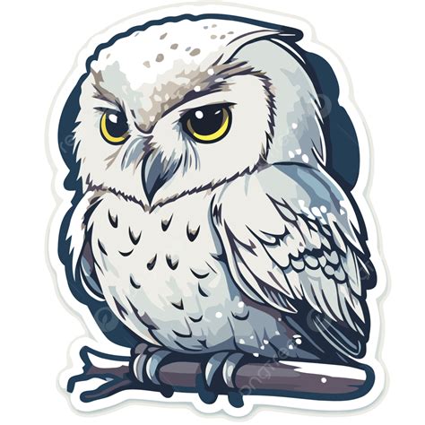 Harry Potter Snowy Owl Vinyl Sticker Clipart Vector, Snow Owl, Snow Owl ...