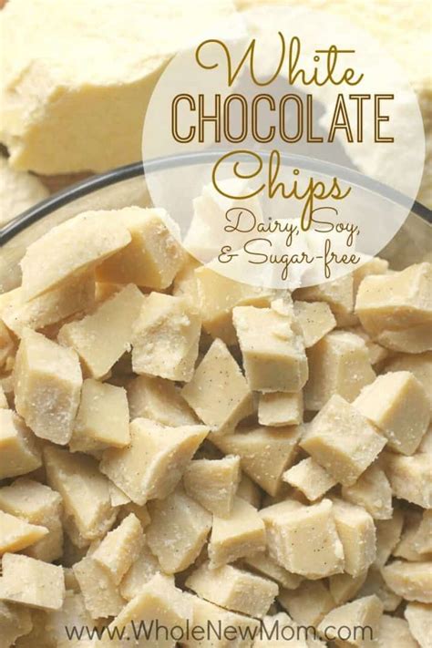 These Vegan Homemade White Chocolate Chips are easy to make, loaded ...