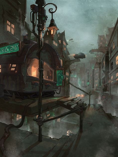 ArtStation - dieselpunk city