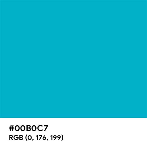 Turquoise Blue (Ferrario) color hex code is #00B0C7