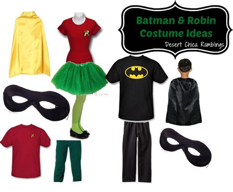 Batman and Robin Super Hero Family Costume Ideas | Desert Chica