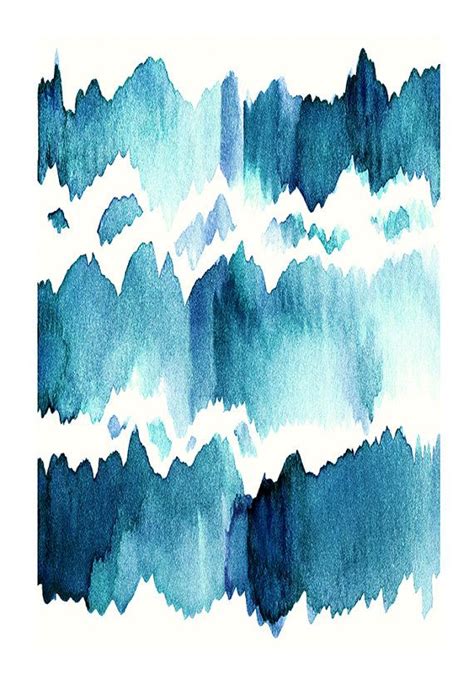 Abstract painting, abstract print, watercolor abstract, blue abstract print, blue abstract art ...