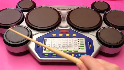 Kawasaki Kids Drum Toy with Classic & Electronic Drum Plus Sound Effects Rhythms Beats Tunes ...