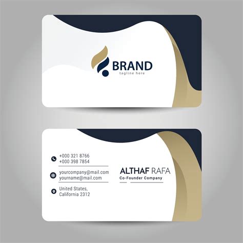 Business card front and back design template. 3041718 Vector Art at Vecteezy