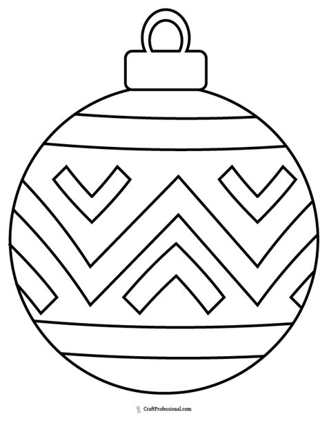 34 Christmas Ornament Coloring Pages