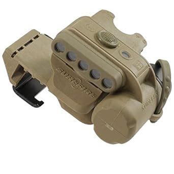 Surefire HL1-A-TN Tactical Helmet Light / Military Helmet mount flashlight: Basic Handheld ...
