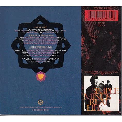 Real life/ belfast child-live/ ghostrider-live de Simple Minds, CD Maxi chez collector89 - Ref ...