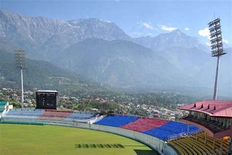 Dharamshala cricket stadium ~ Great Panorama Picture