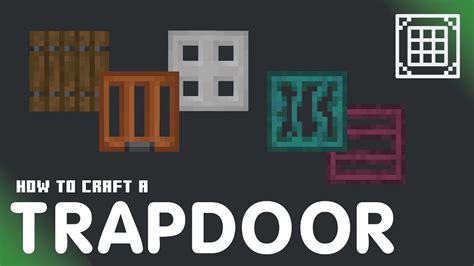 How to make a Trapdoor in Minecraft | Crafting Coach - YouTube