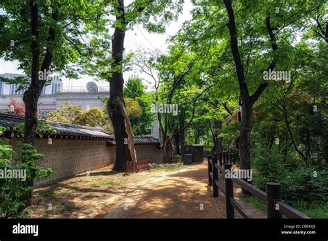 doldam road pathway surrounding deoksugung palace in seoul, south korea Stock Photo - Alamy