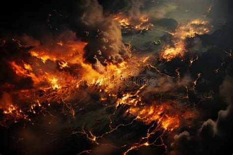 Wildfire in Forest Natural Catastrophe,uncontrolled Fire Stock Photo - Image of weather, flaming ...