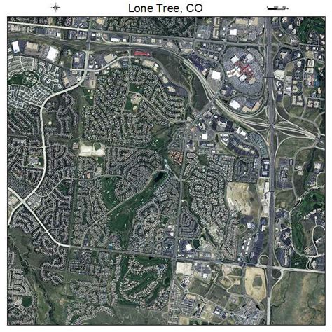 Aerial Photography Map of Lone Tree, CO Colorado