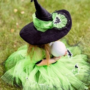 Deluxe Green Halloween Witch Costume for Girl, Toddler - Etsy