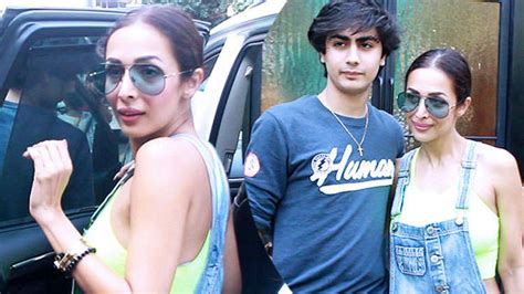 Malaika Arora spotted with son Arhaan after lunch