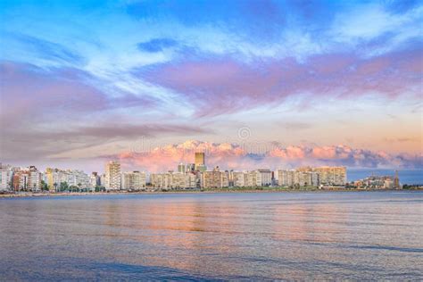 Montevideo Skyline Scene editorial photo. Image of coast - 101830761