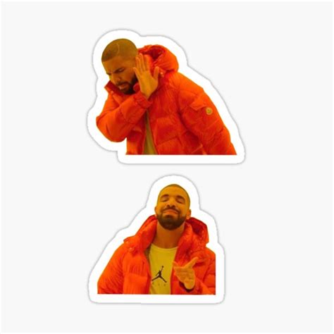 "Drake Meme Sticker Pack!" Sticker for Sale by SHEEESH DESIGNS | Redbubble