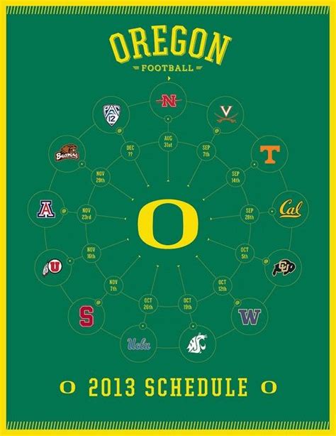 2013 Oregon Ducks Football Schedule | Oregon ducks, Oregon football ...