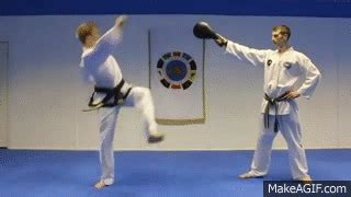 Taekwondo 540/c720 Hook Kick Tutorial on Make a GIF