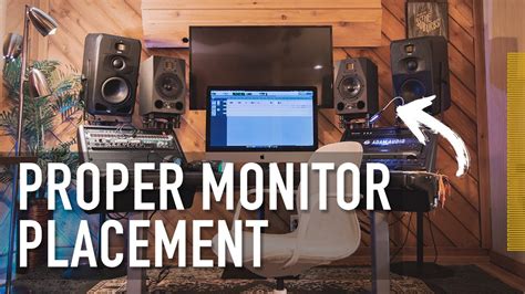 Studio monitor setup diagram