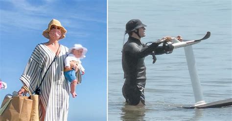 Katy Perry & Orlando Bloom Hit The Beach With Their Daughter Daisy Dove